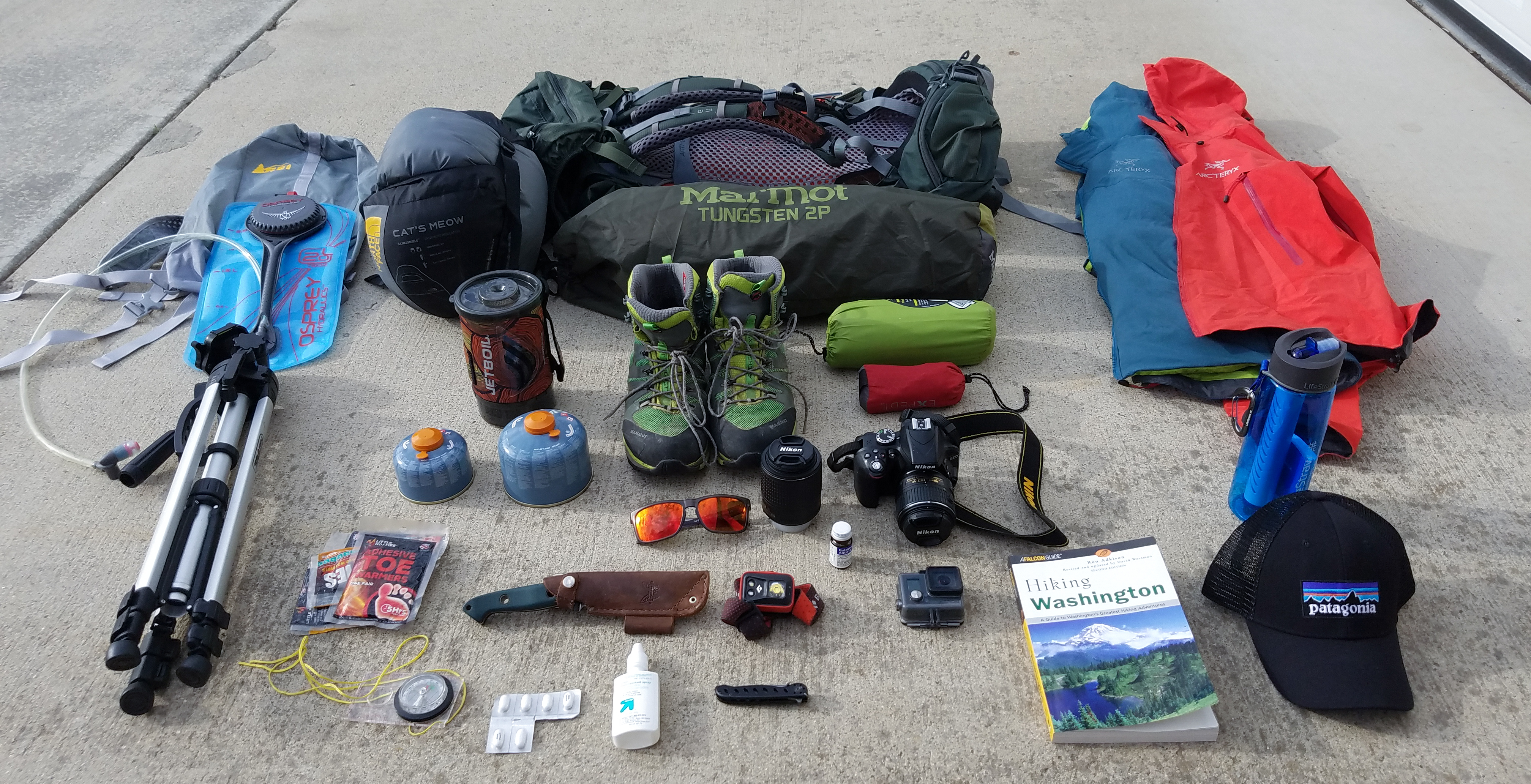 weekend backpacking gear