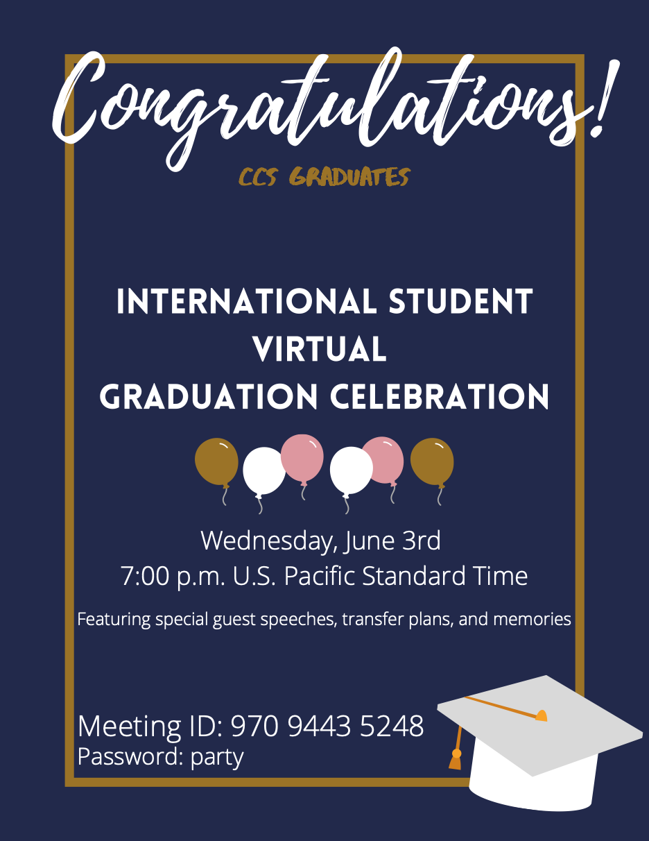 International Graduation Celebration. – The Communicator