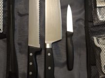 chef knife, paring knife, serrated knife