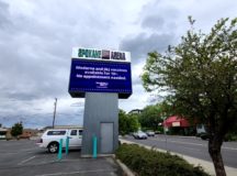 spokane arena digital billboard