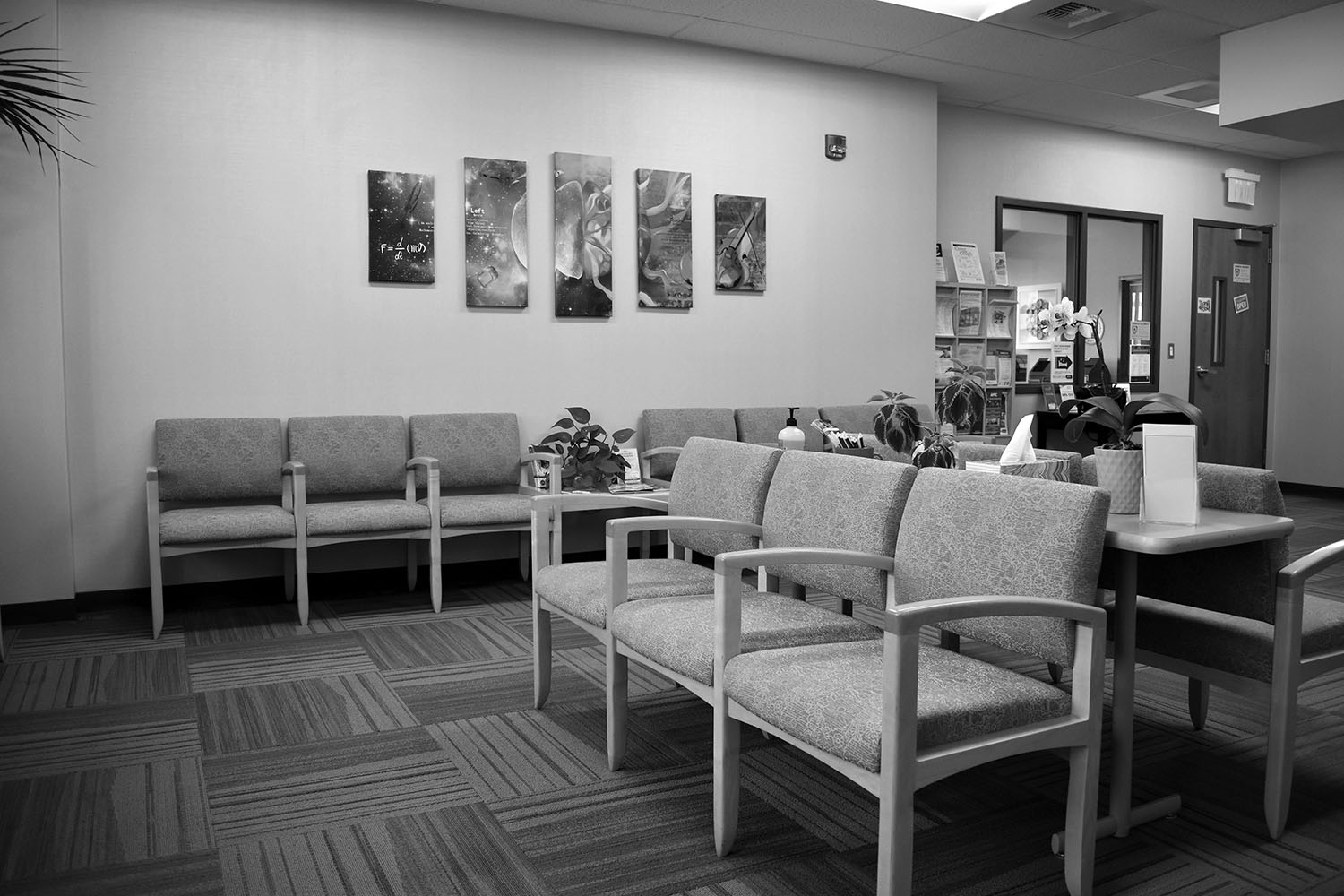 Waiting room of the SCC Health Clinic