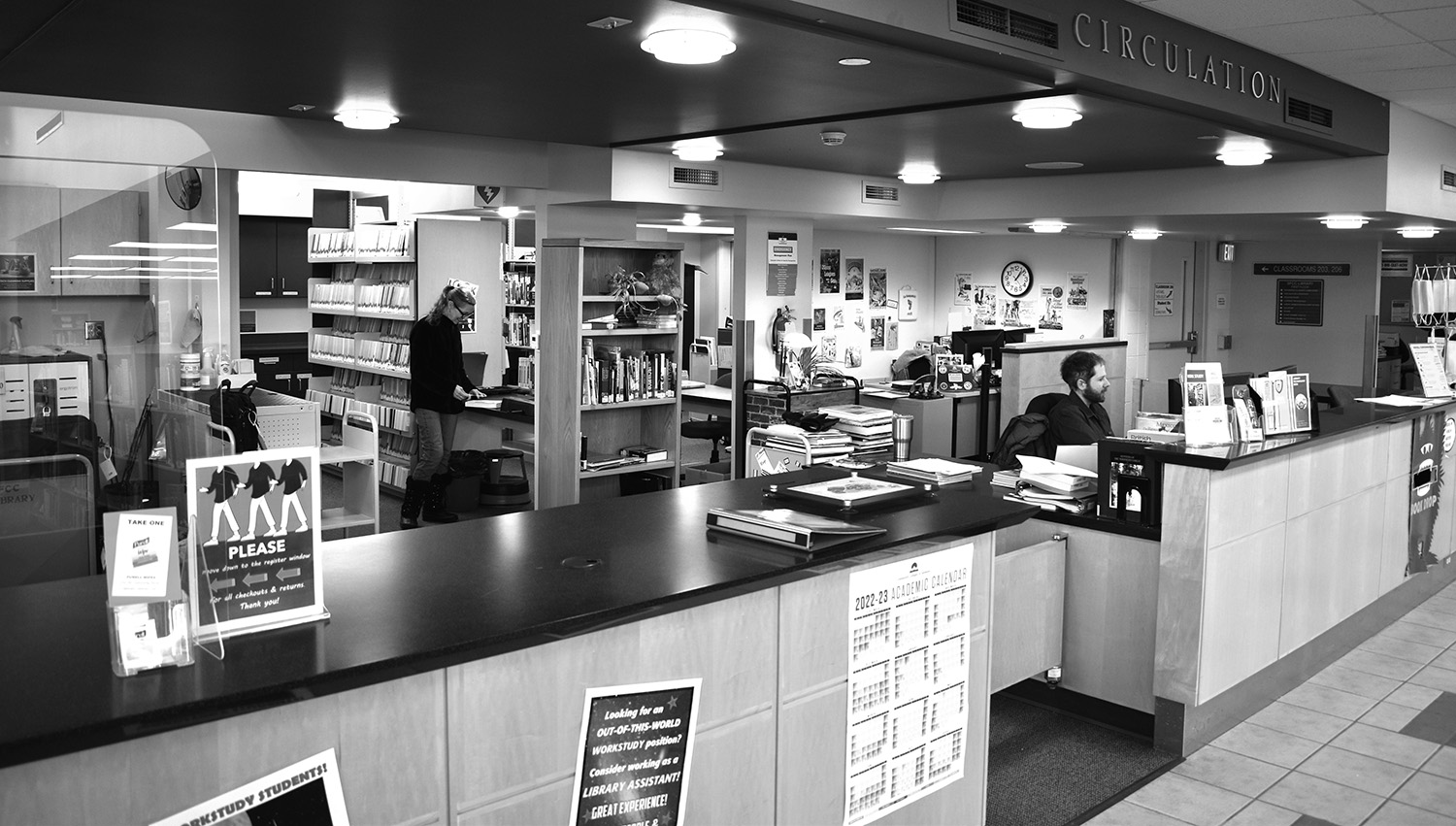 S F C C Library Circulation Desk